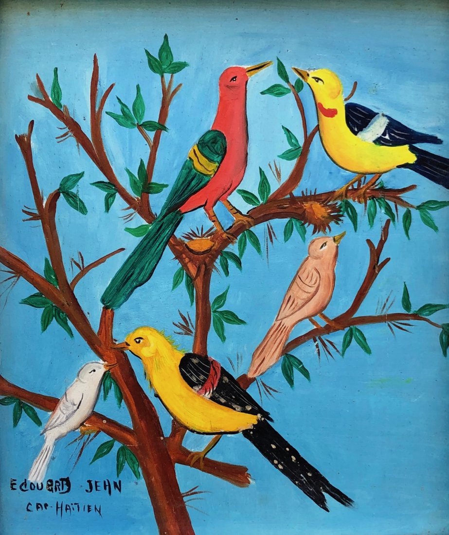EDOUARD JEAN (b. 1953, Haiti) Birds (1 of 5)