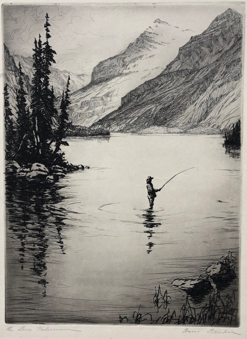 HANS KLEIBER (1887-1967) The Lone Fisherman (1 of 5)