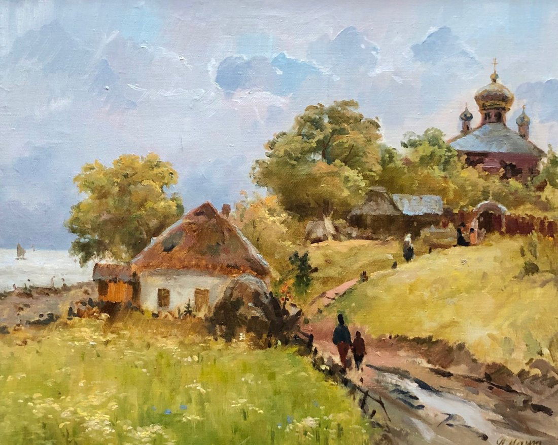 PETR MAGRO (b. 1918, Russia) Impressionist Landscape (1 of 5)