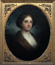 JOSEPH AMES (1816-1872, American) Portrait Of Woman