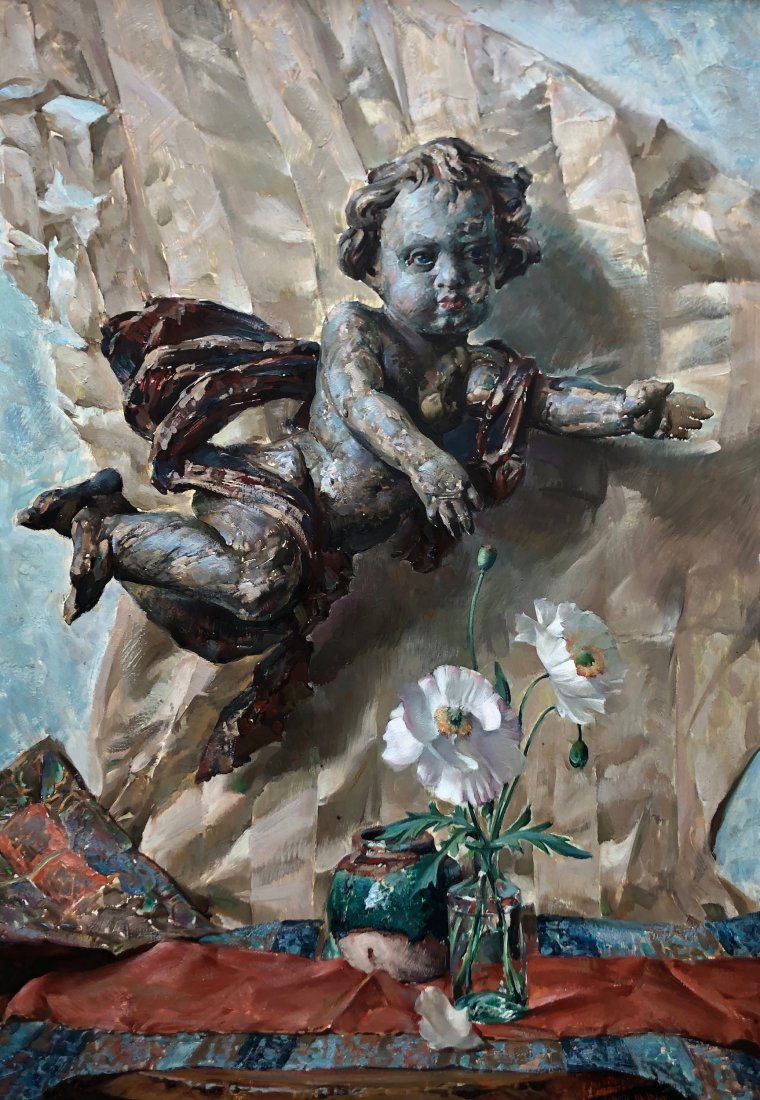 ARTHUR MELTZER (1893-1989, Pennsylvania) Cherubs (1 of 4)