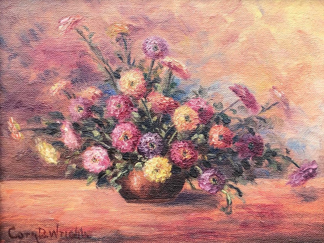 CORA BERNICE WRIGHT (1868-1948, California) Flowers (1 of 4)