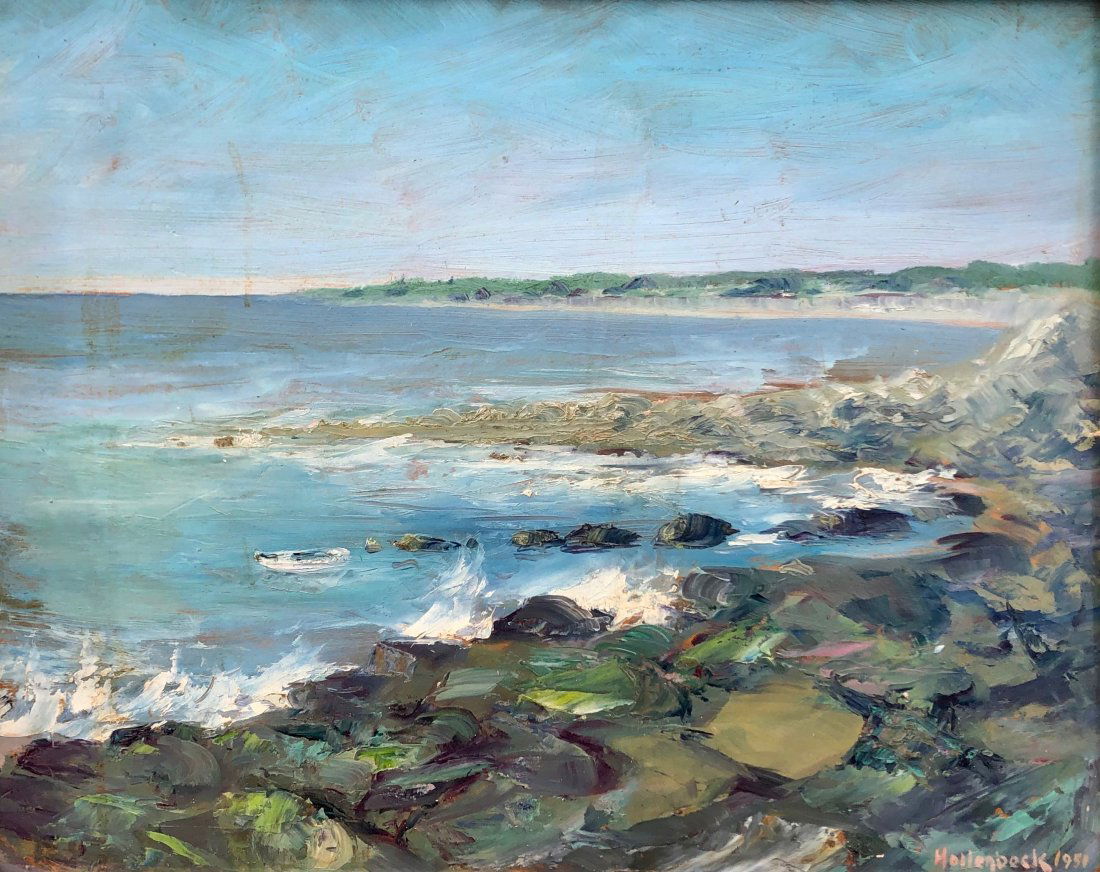 JOSEPH J. HOLLEBBECK (20th C., Florida) Seascape (1 of 5)