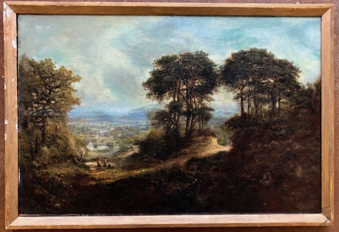 19th Century Hudson River School Landscape Monogrammed (1 of 4)