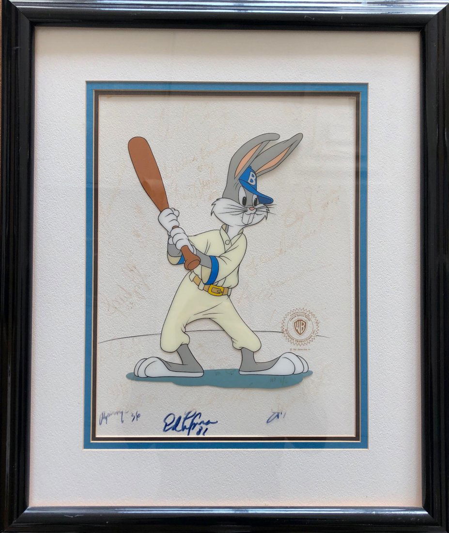 BUGS BUNNY BASEBALL Signed WB Animation Sericel (1 of 5)
