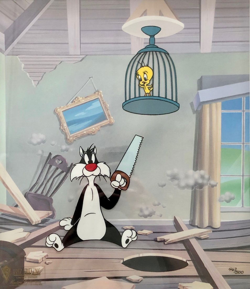 TWEETY AND SYLVESTER Warner Bros Cel (1 of 5)