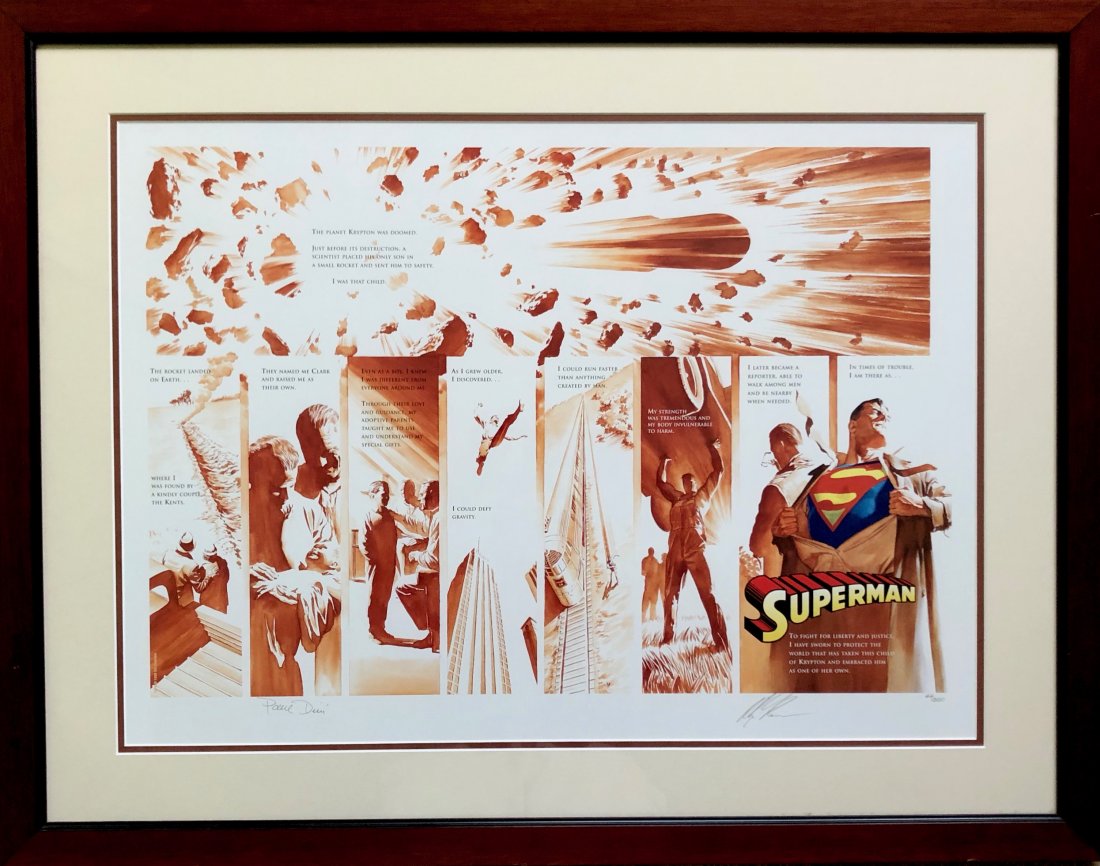 Origins: Superman by Alex Ross Signed Lithograph (1 of 4)