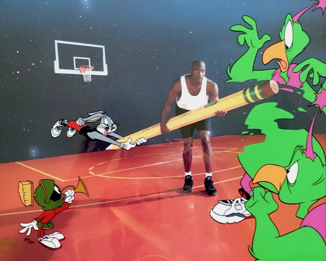 MICHAEL JORDAN SPACE JAM Animation Cel (1 of 4)