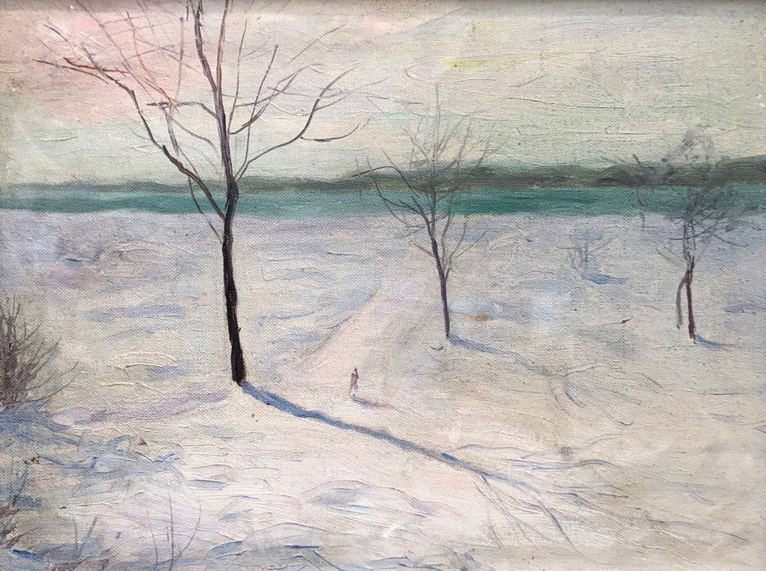 Impressionist Winter Scene Washington DC Gallery Tag (1 of 6)
