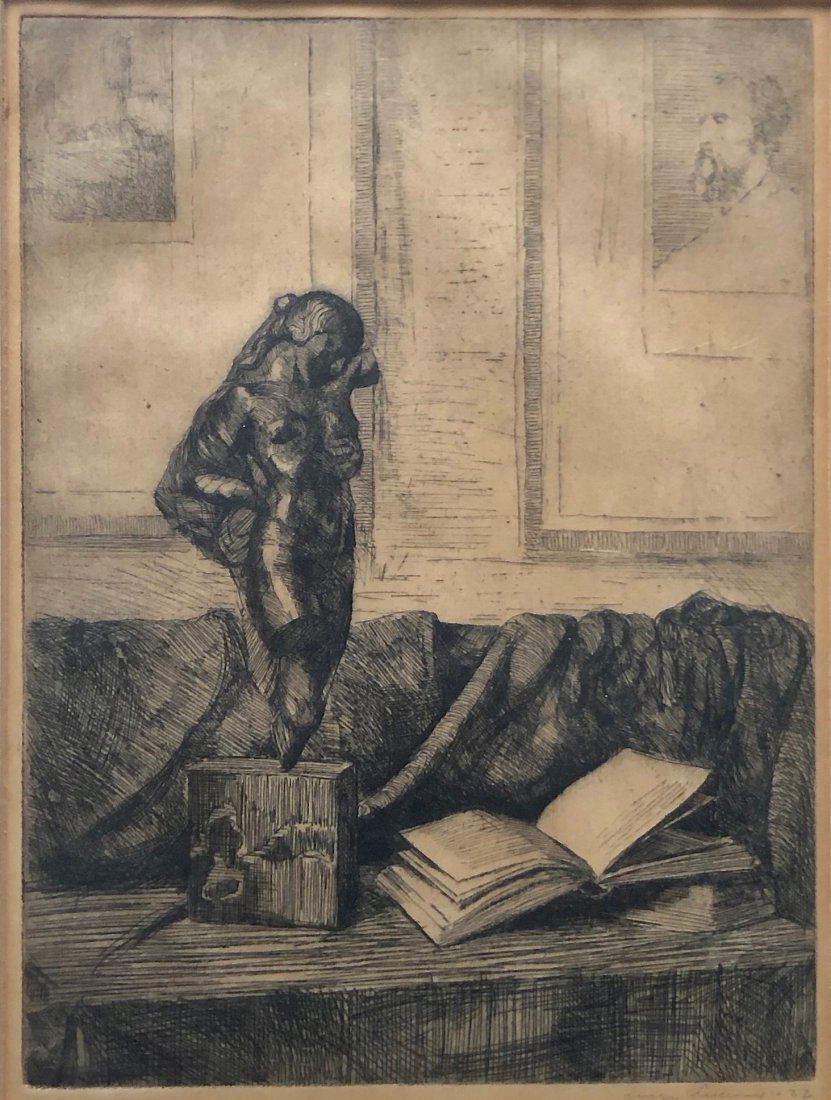 LUIGI LUCIONI (NJ, 1900-1988) Interior Scene (1 of 4)