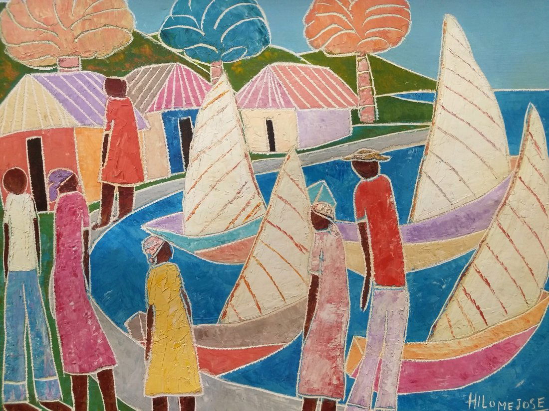 HILOME JOSE (20th c, Haiti) Modernist (1 of 4)
