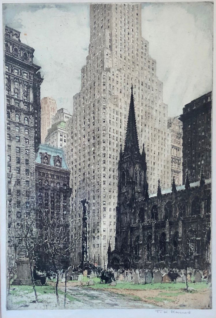 TANNA KASIMIR HOERNES (1887-1972, Austria) Wall Street (1 of 5)