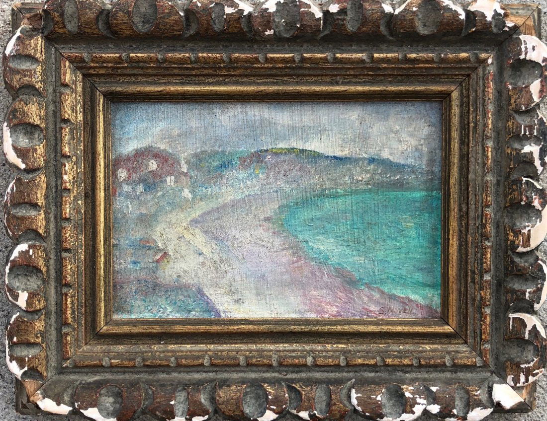 French Impressionist Coastal Scene Signed S. Novell (1 of 4)