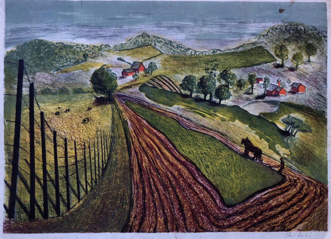 THEODORE WAHL (1903-1990, New Jersey) WPA (1 of 3)