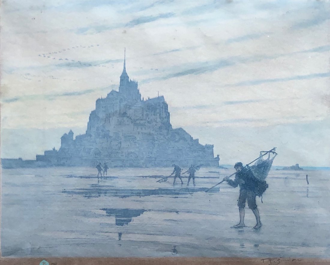 Tavik Frantisek Simon (Czech, 1877-1942) Mt. St. Michel (1 of 5)