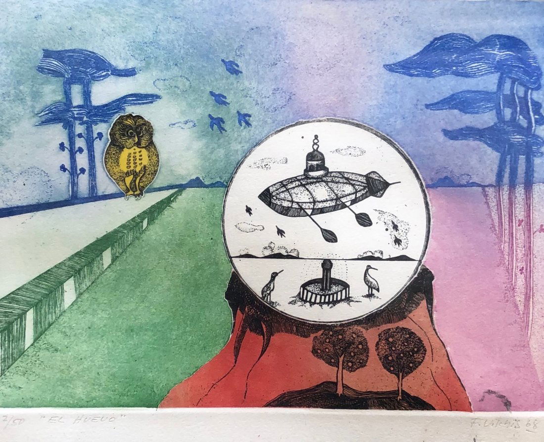 FERNANDO VILCHIS (1932-2004, Mexico) El Huevo (1 of 5)