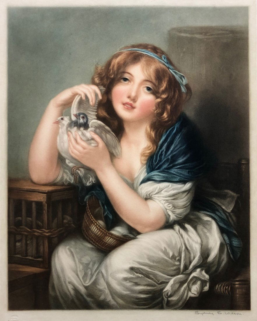 Mezzotint After Jean-Baptiste Greuze By Sidney Wilson (1 of 4)