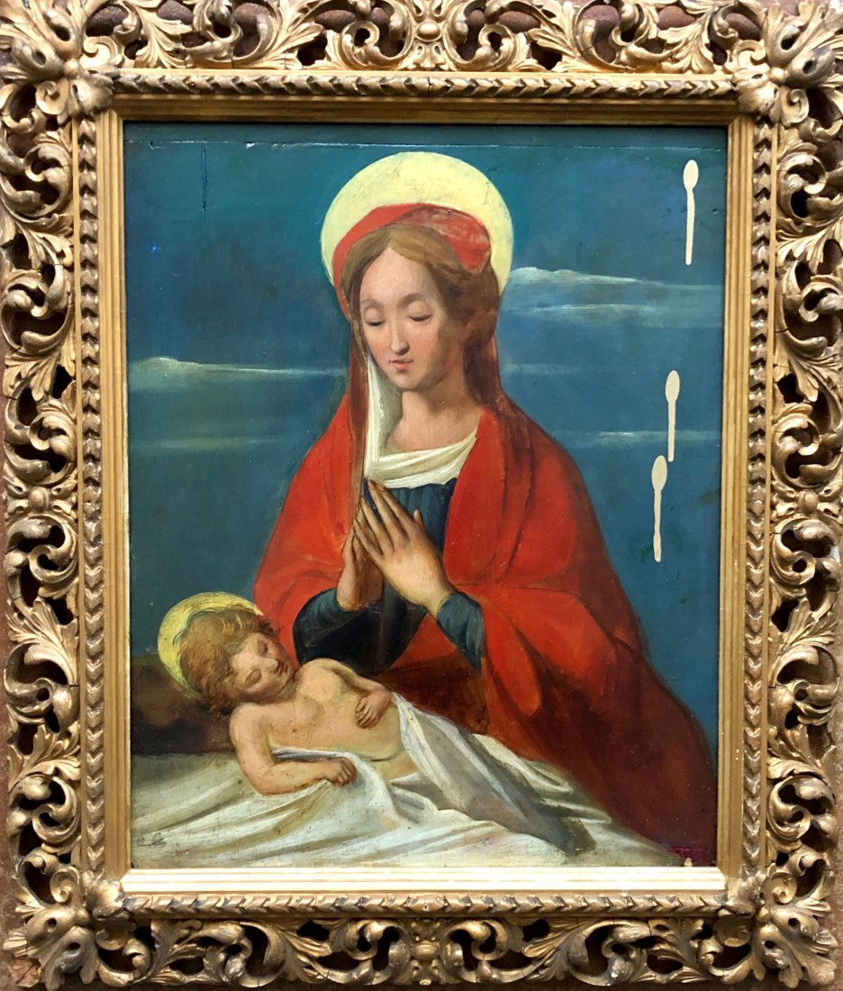 Old Master Madonna & Child Painting Italian School (1 of 4)