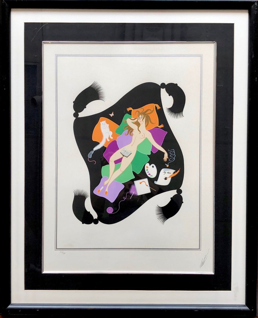 ERTE 7 Deadly Sins Color Serigraph Pencil Signed (1 of 4)