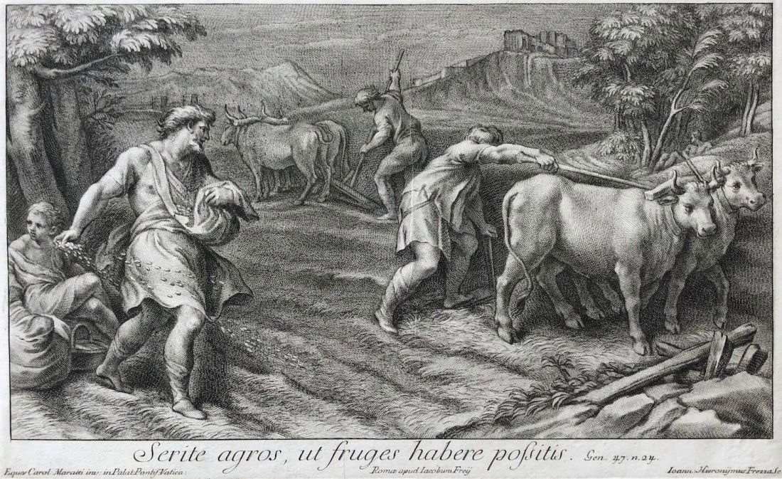 Giovanni Girolamo Frezza Italian ca 1704 Etching (1 of 5)