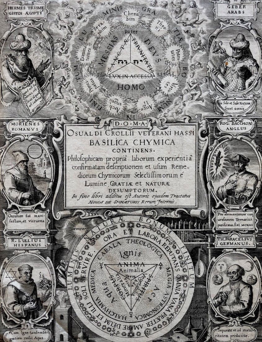 Basilica Chymica (Frankfurt, 1609), by Oswald Croll (1 of 2)