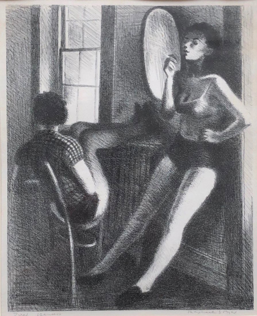 RAPHAEL SOYER (1899-1997,  New York) Tired Dancers (1 of 5)