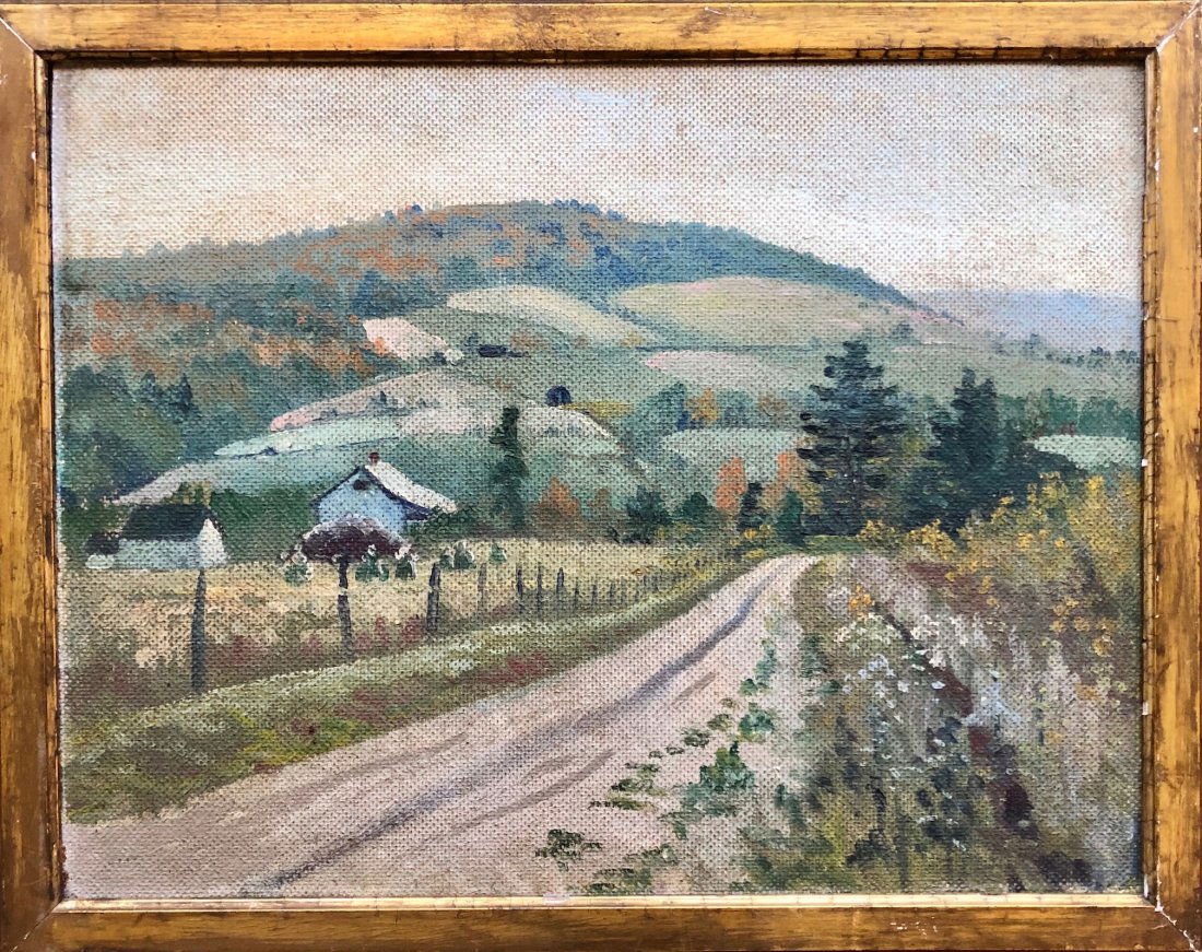 Early 20th Century Impressionist Mountain Landscape (1 of 4)