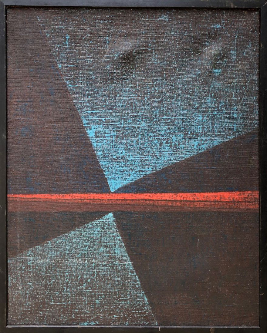 JOHN DIEHL(20th c, American) Geometric Abstract 1969 (1 of 3)