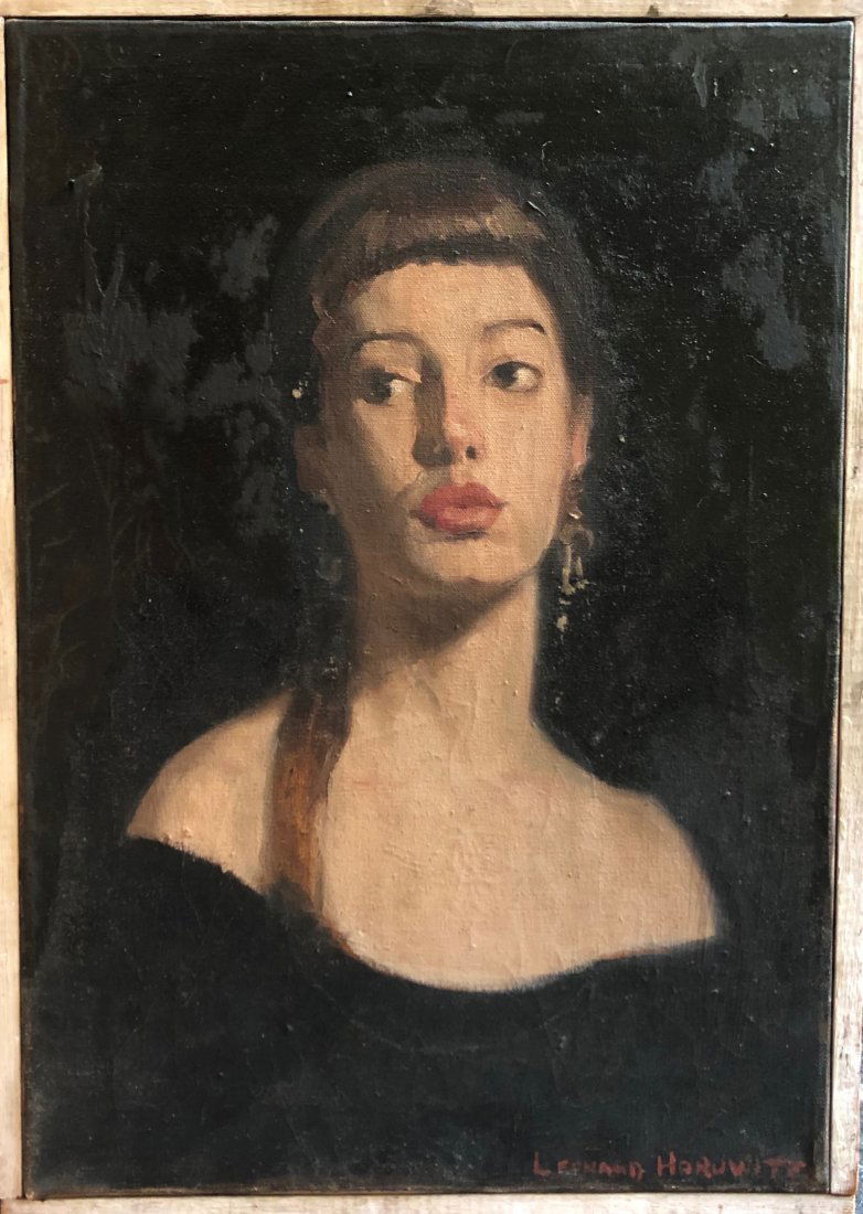 LEONARD HOROWITZ (20th c, NY) Portrait (1 of 3)