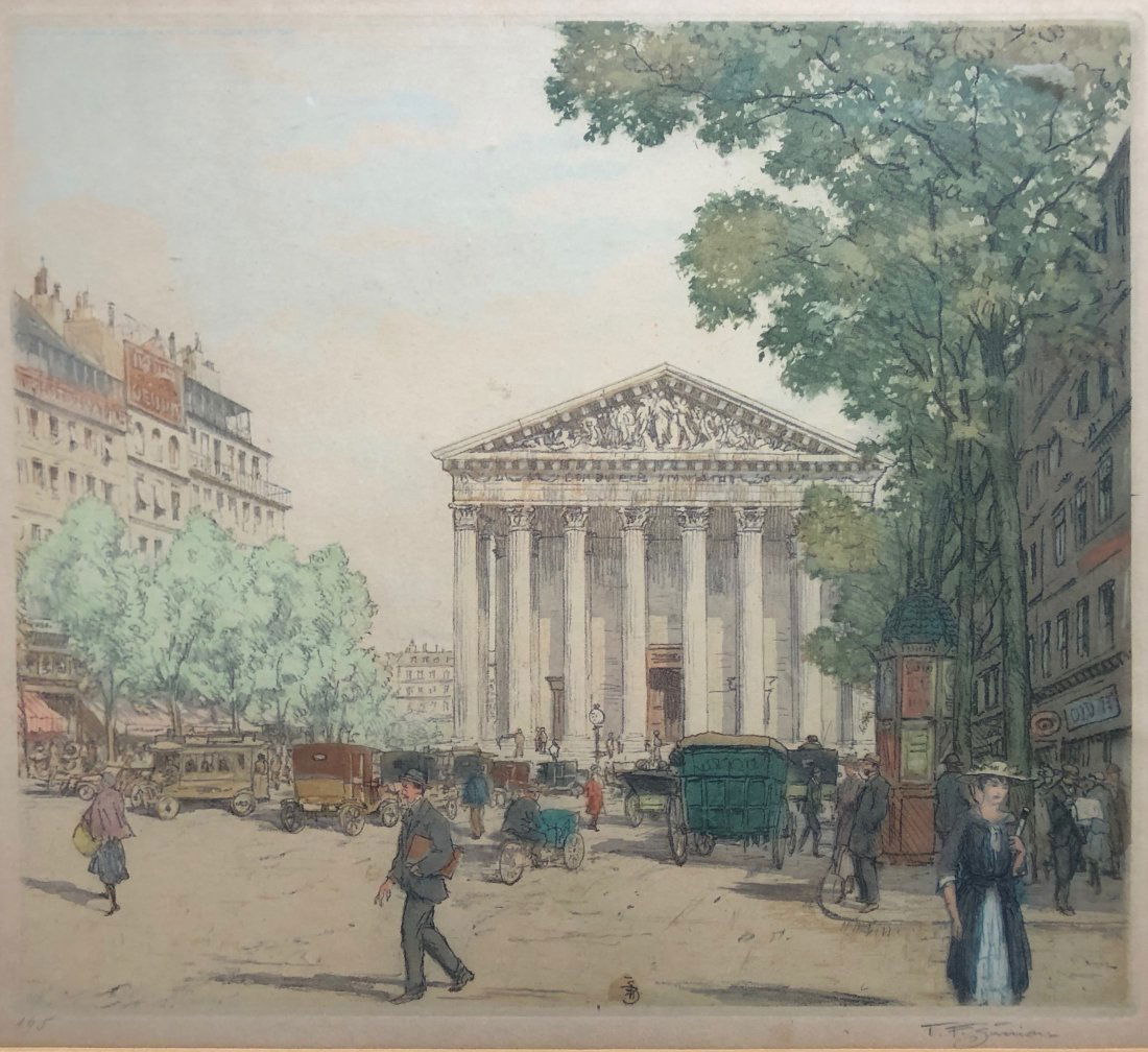 Tavik Frantisek Simon (Czech, 1877-1942) La Medeleine (1 of 5)