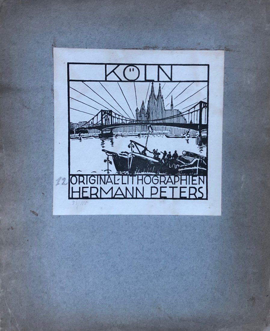 HERMANN PETERS - KOLN Set Of 12 German Etchings (1 of 10)