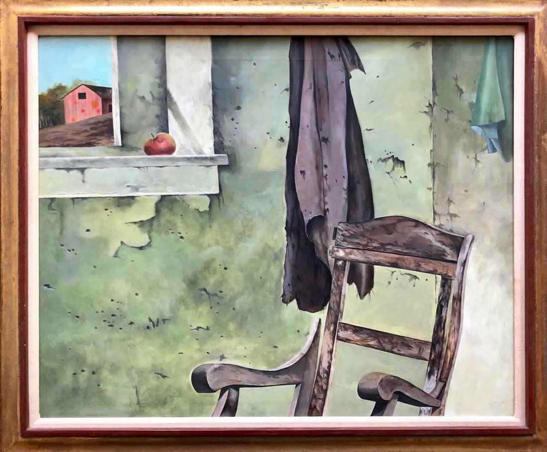 RICHARD SMITH (20th c, American) Interior Farm Scene (1 of 4)