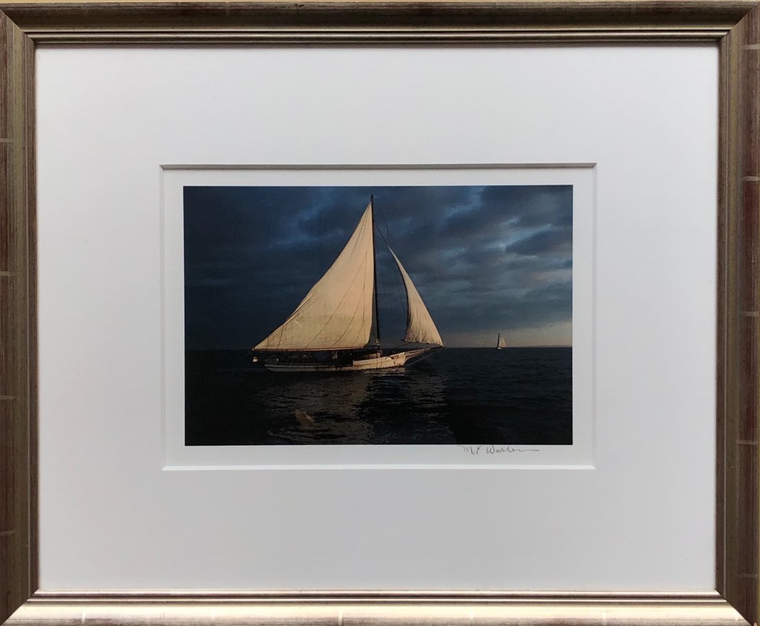 Signed Photograph Sailboat Annapolis, Maryland Gallery: Annapolis, Maryland gallery label. Nicely framed under glass. 10 1/2 x 7 in. (image), 20 1/2 x 17 in. (framed)