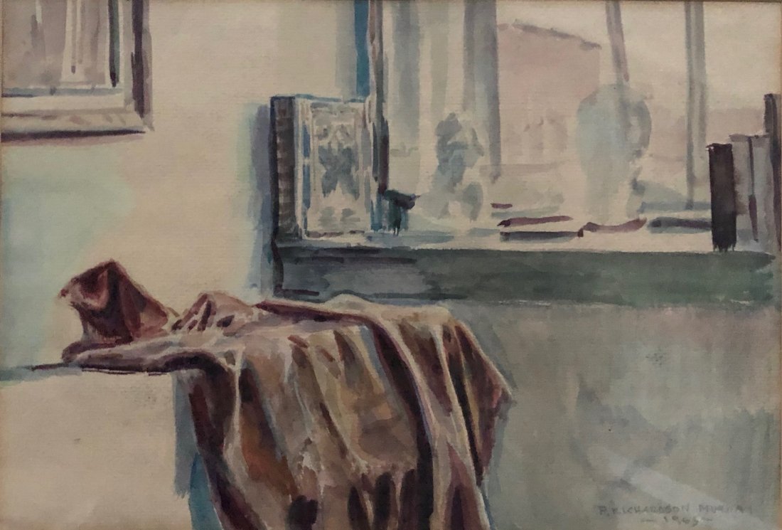 FRANK RICHARDSON MURRAY (20th c, Florida) Still Life: Watercolor on paper 13 1/4 x 9 1/4 in. (sight), 21 1/2 x 17 1/2 in. (framed). The following information is from John Moran:Frank Richardson Murry was my Uncle Frank, professionally known as F. Richard