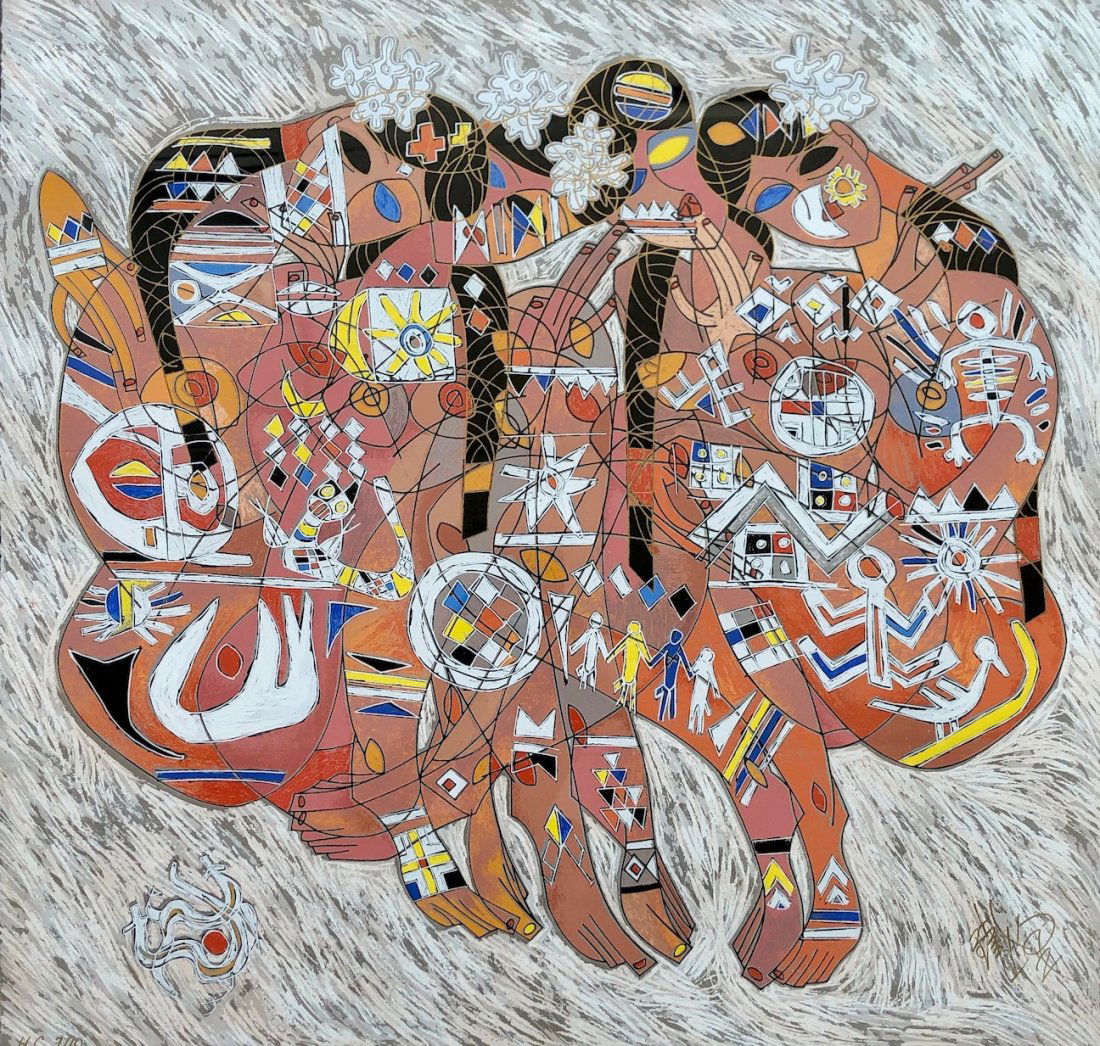 TIEFANG JIANG (b. 1938, China) Serigraph Abstract (1 of 5)