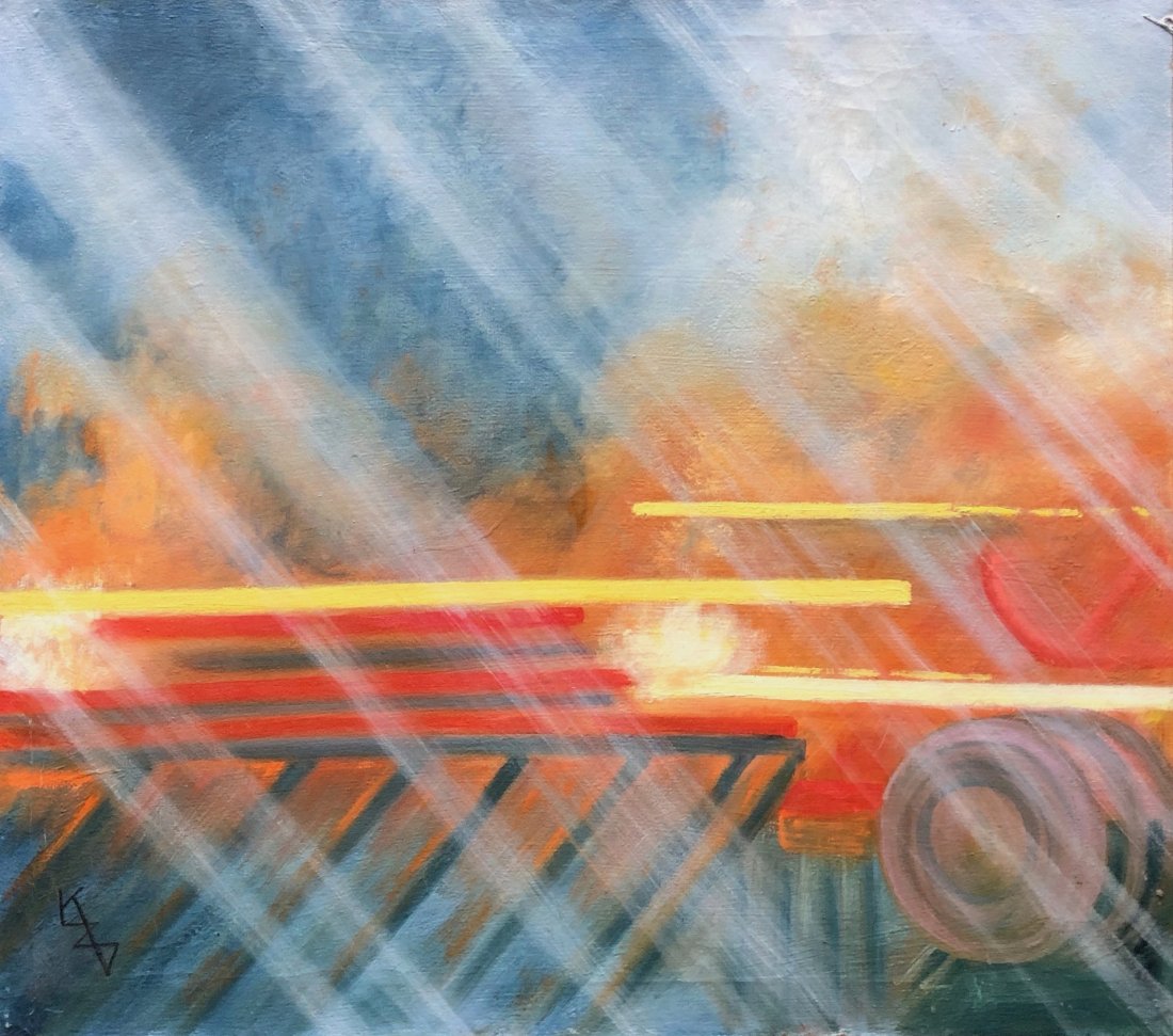 "Bridges Of Tomorrow" Modern Abstract Monogrammed (1 of 4)