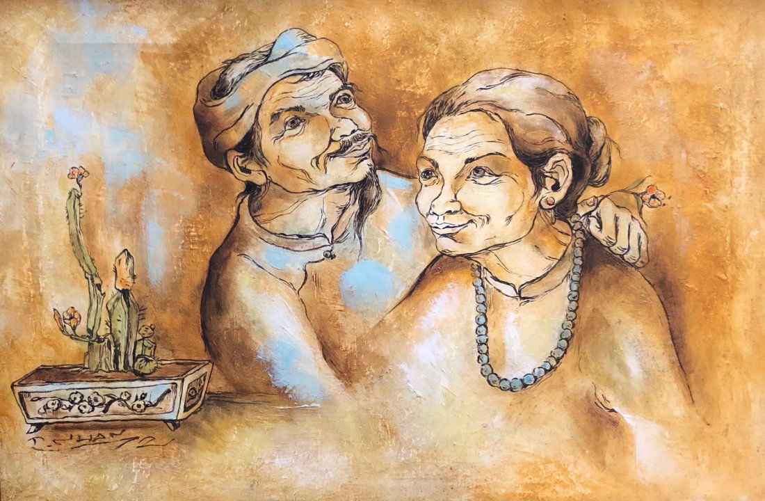 MINH TRAN THI NHAN (b. 1900, Vietnam) Family Portrait (1 of 5)