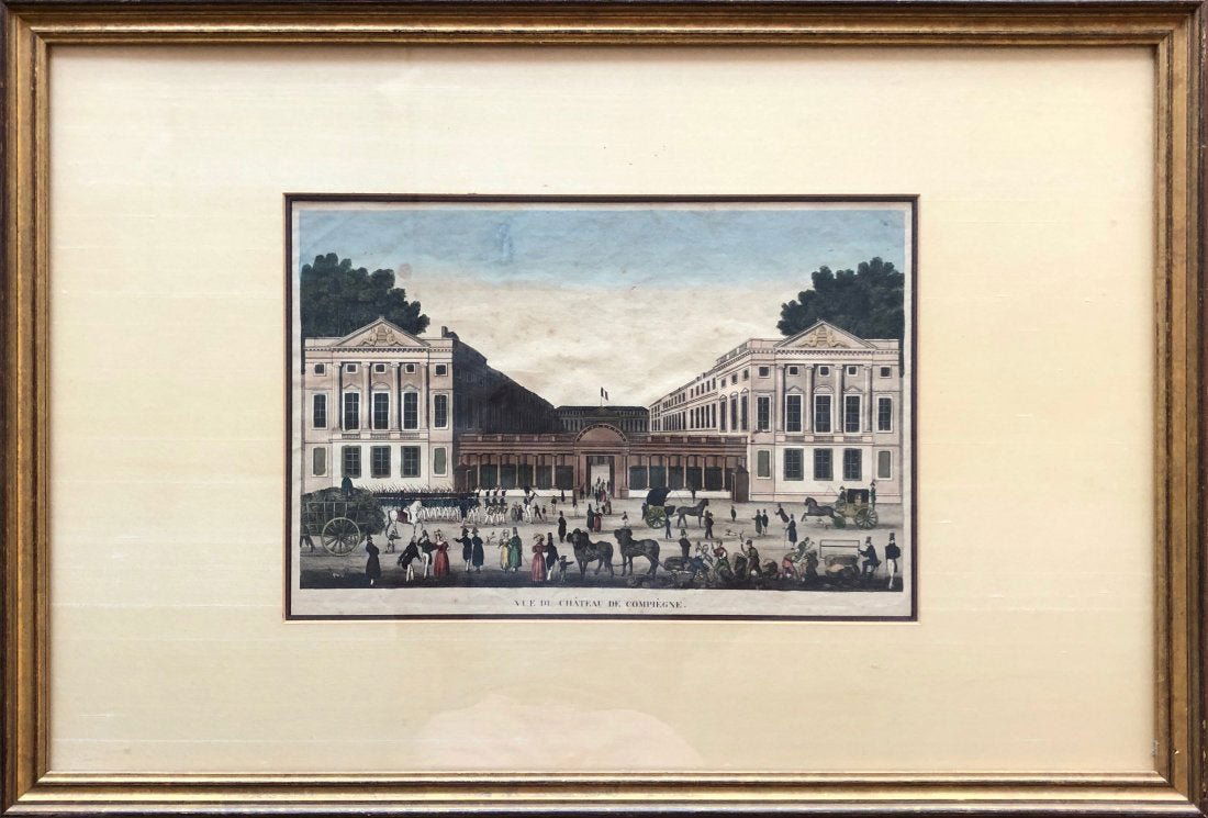 Le Château De Compiègne, Early French Engraving (1 of 4)