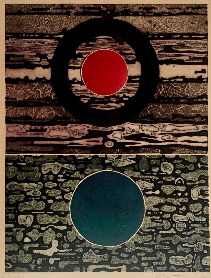 GABOR PETERDI (1915-2001, Hungary) Modernist Abstract (1 of 2)