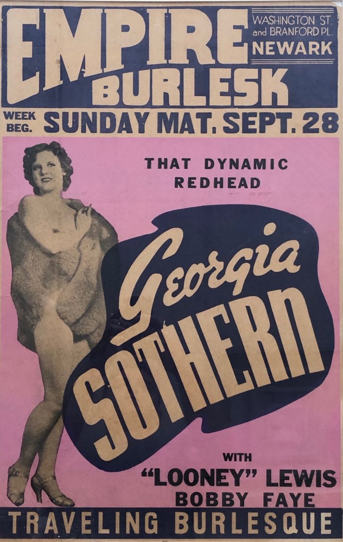 Georgia Southern Empire Burlesk Newark Burlesque Poster (1 of 3)