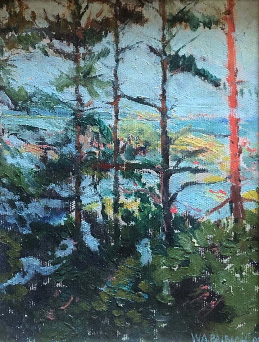 Impressionist Lake Landscape, Signed (1 of 4)