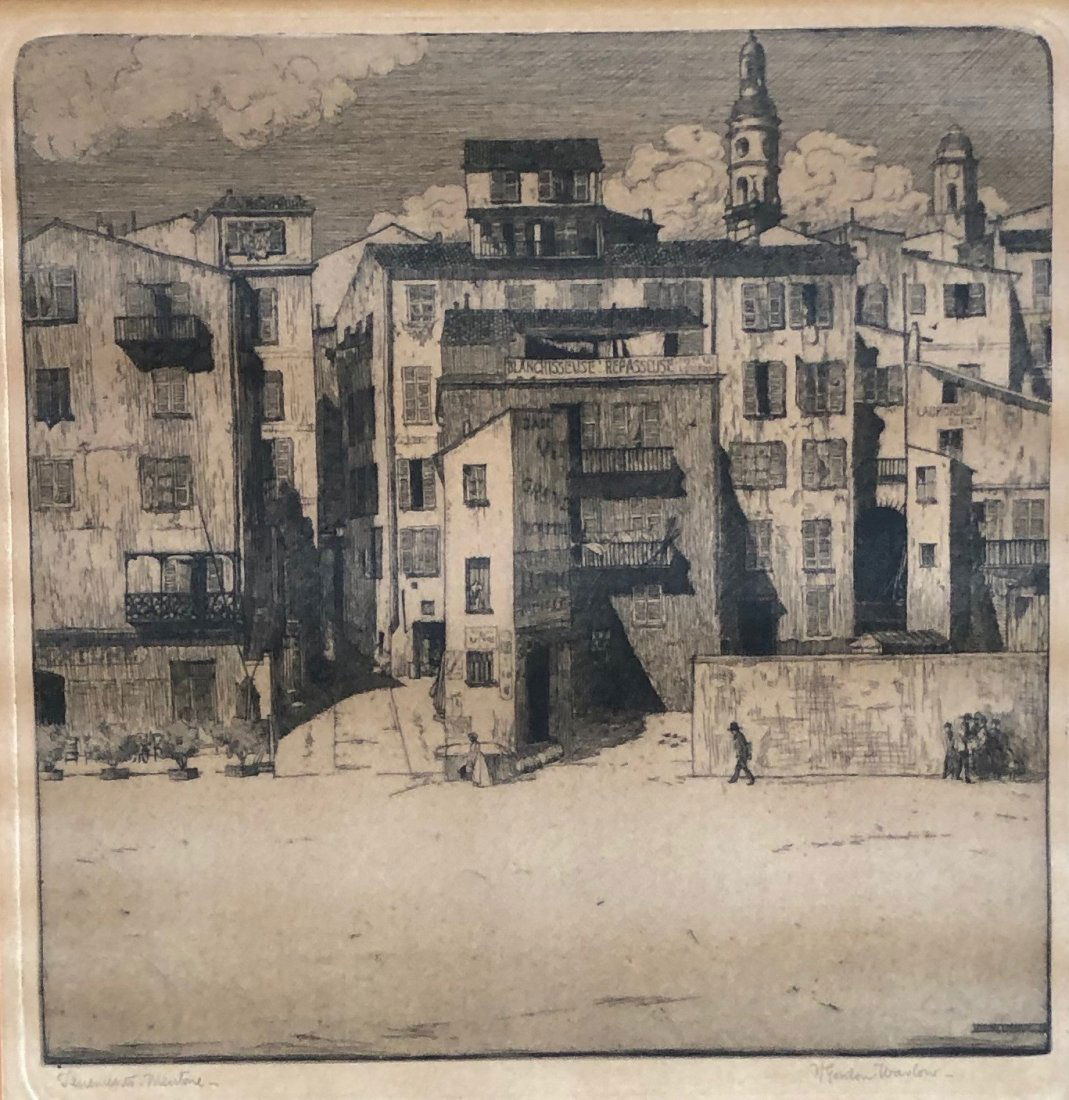 HERBERT GORDON WARLOW (1885-1942, UK) Etching (1 of 3)