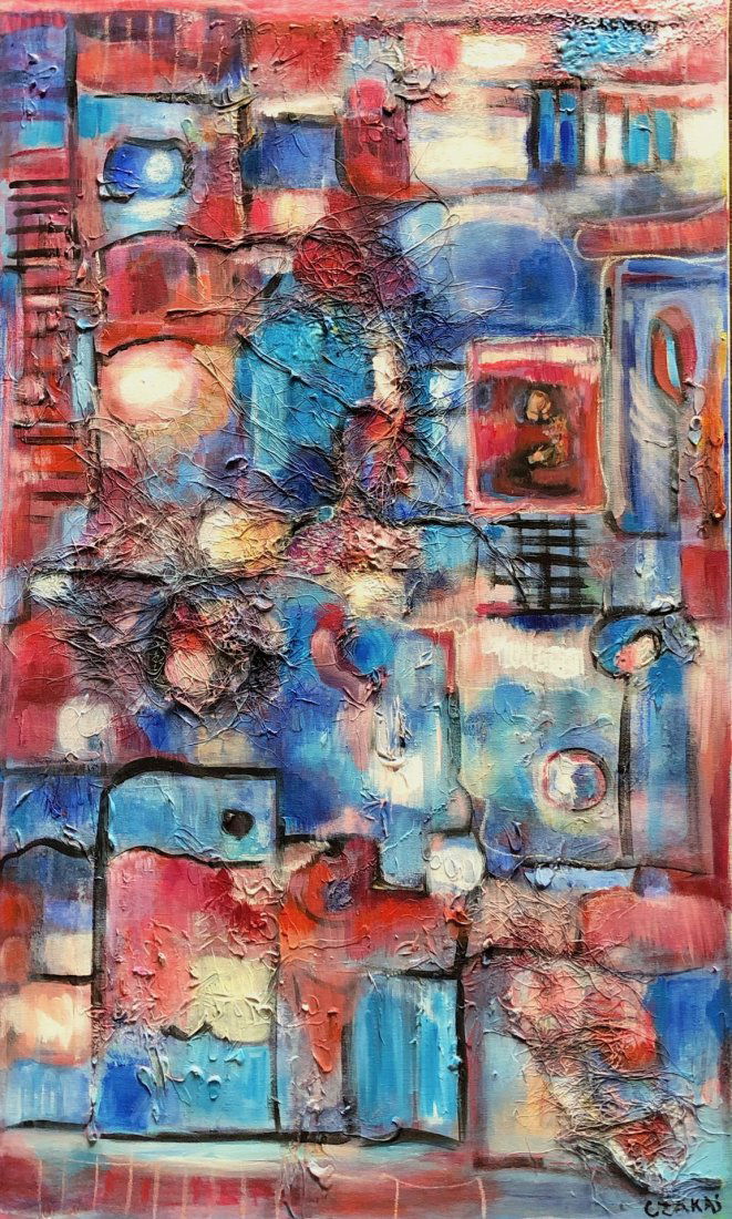 CATHERINE ZAKAS (b. 1936, Greece) Abstract (1 of 4)