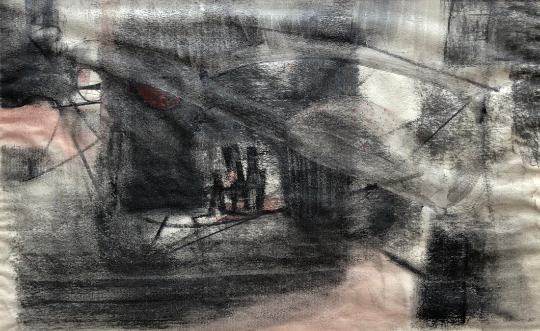 Abstract Expressionist Drawing, Babcock Galleries NYC (1 of 7)