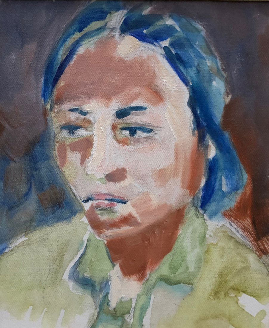 ROGER CANTIN (b. 1930, Canada) Modernist Portrait (1 of 4)