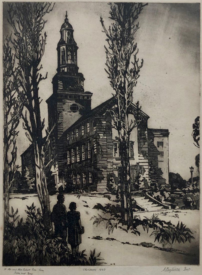 ANTHONY PUGLIESE (20TH C, NY) Brooklyn College Library (1 of 7)