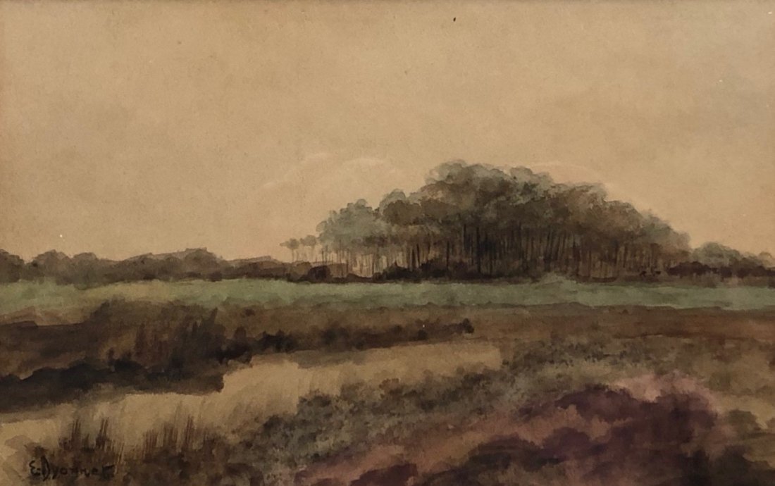 EDMOND DYONNET (1859-1954, Quebec) Landscape (1 of 5)