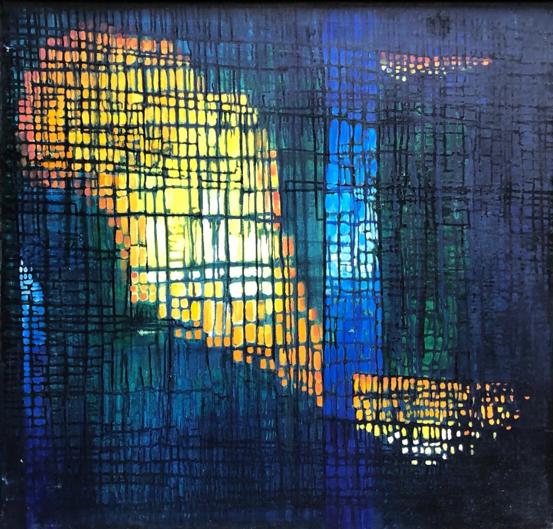 BILL WHITE (20th c, American) Mid-Century Abstract (1 of 3)