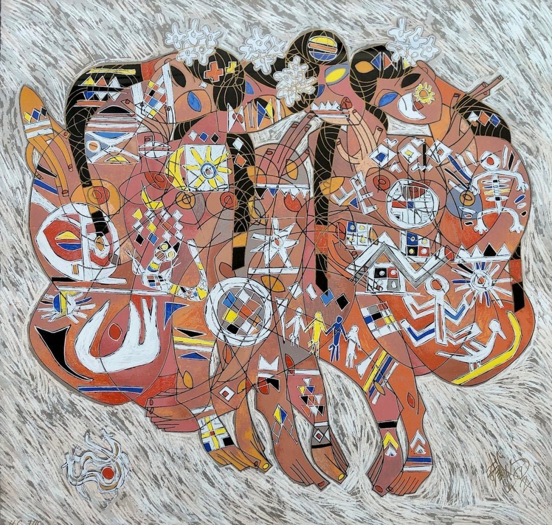 TIEFANG JIANG (b. 1938, China) Serigraph Abstract (1 of 5)