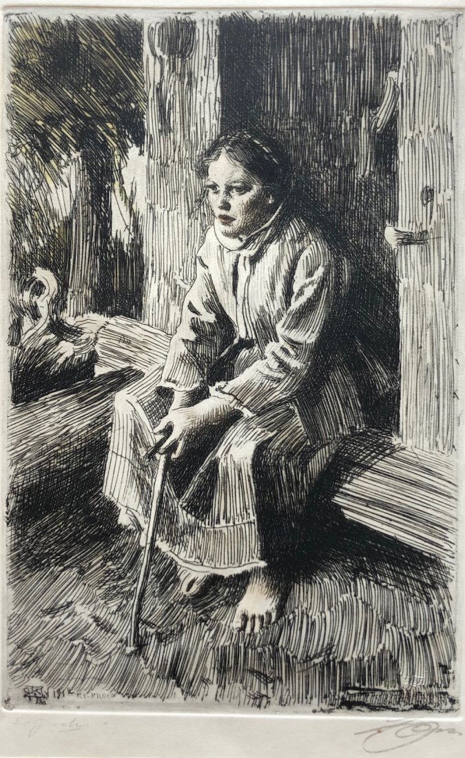 ANDERS ZORN (1860-1920, Sweden) Etching (1 of 2)